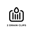2 Drain Clips