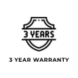3 Year Warranty
