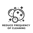 Reduce frequency of cleaning